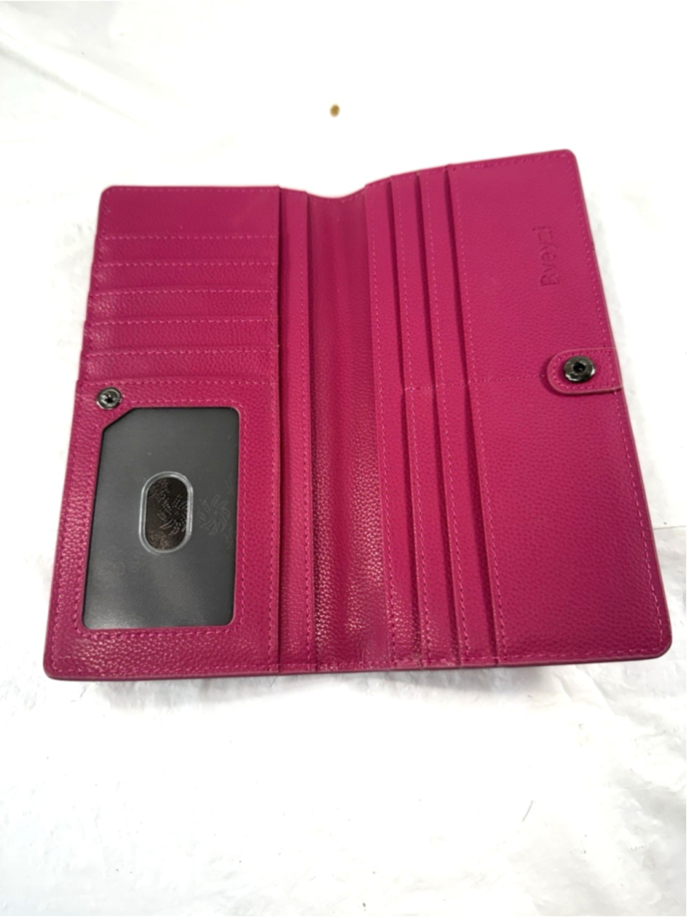 Bveyzi Leather Wallet Fuchsia RFID BLOCKING NEW - Picture 4 of 16